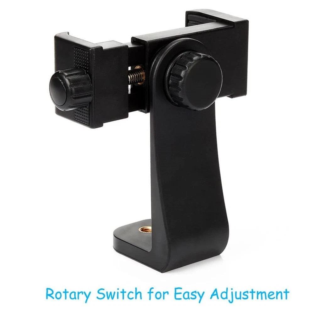 Mobile Phone Clip 360 Degree 1/4 Screw Tripod Mount Holder For iPhone Huawei 1Pc